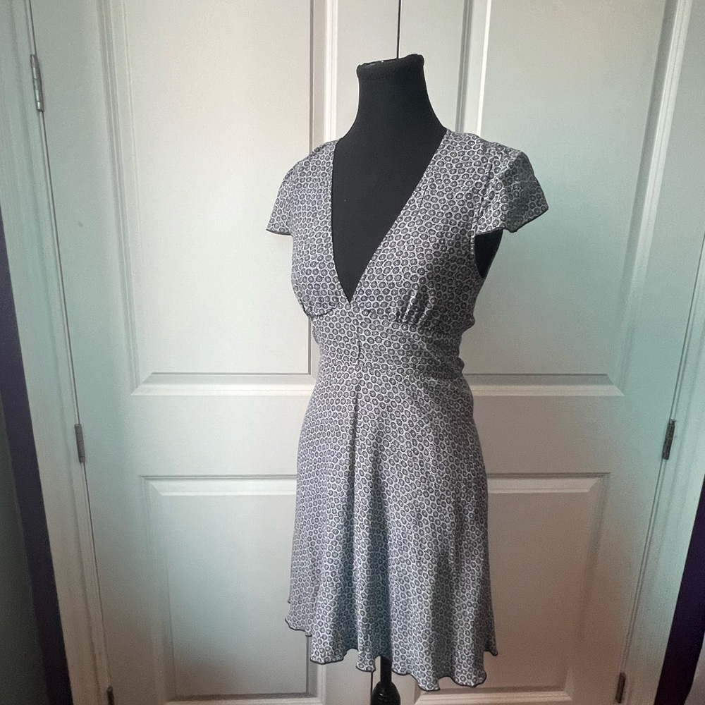 Sunday Best Gray Leopard Mini Dress